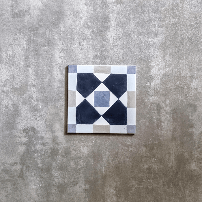 Ravello Blau | 20cm x 20cm | Marokkanische Fliese