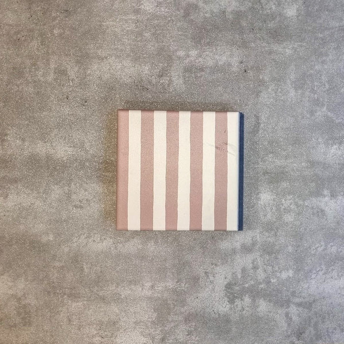 HELE TEGELSTAL Gestreept Roze 20cm x 20cm
