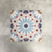 Fez Fiera Moroccan style porcelain tiles with a repeating geometric star pattern in soft blue, terracotta, grey and cream