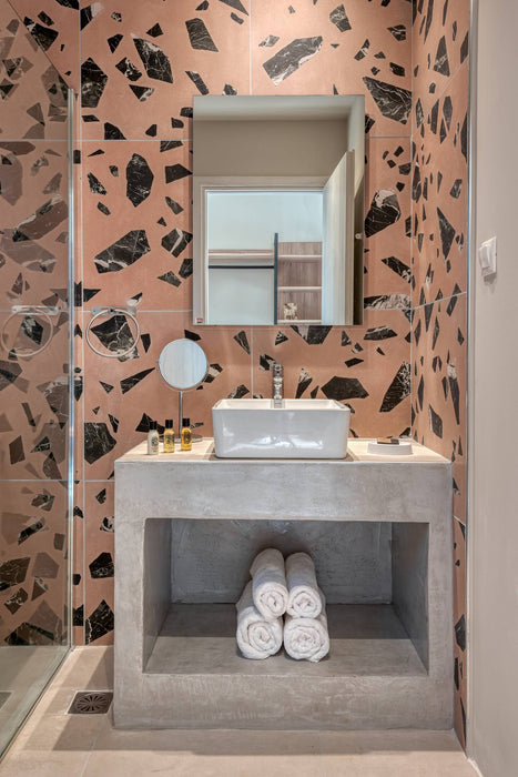 Melodie Rock Terrazzo Pink 60 × 60 cm