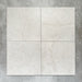 Close-up of Divine Taj Mahal matt marble-effect tile in a 30cm x 30cm format, featuring soft ivory and warm cream tones with subtle natural stone-inspired movement. The understated marble effect creates a timeless and elegant finish, making it ideal for chequerboard floor designs, bathrooms, hallways and sophisticated interior spaces.