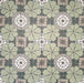Kuba Laurent Nantes Fliesen im marokkanischen Stil im Format 20 × 20 cm, dargestellt als durchgehendes, wiederholtes Muster. Das Design kombiniert florale Motive in sanftem Grün mit runden Mosaik-Details und neutralen Steinoptik-Tönen und schafft so ein ausgewogenes, dekoratives Boden- oder Wandmuster mit traditionell marokkanischer Anmutung.