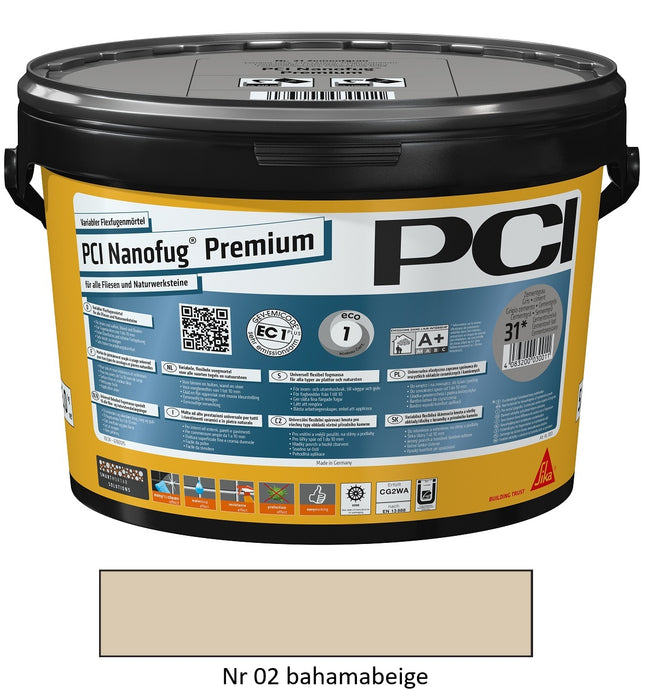 PCI Fugenmasse Nanofug Premium Bahamabeige Nr.02 5kg