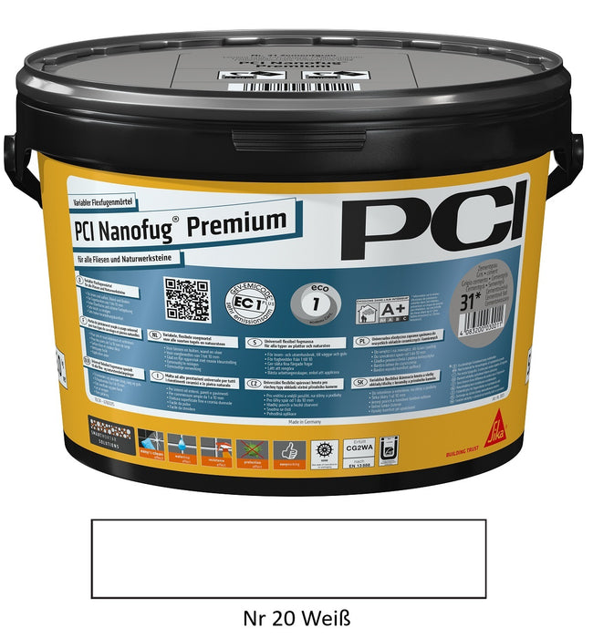PCI Fugenmasse Nanofug Premium Weiß Nr.20 5kg