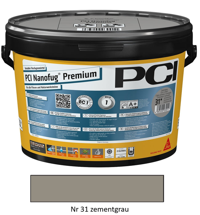 PCI Fugenmasse Nanofug Premium Gris ciment N°31 5kg