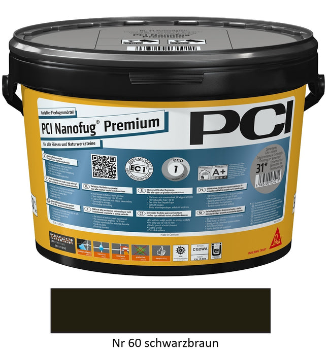 PCI Fugenmasse Nanofug Premium Noir-brun n°60 5kg