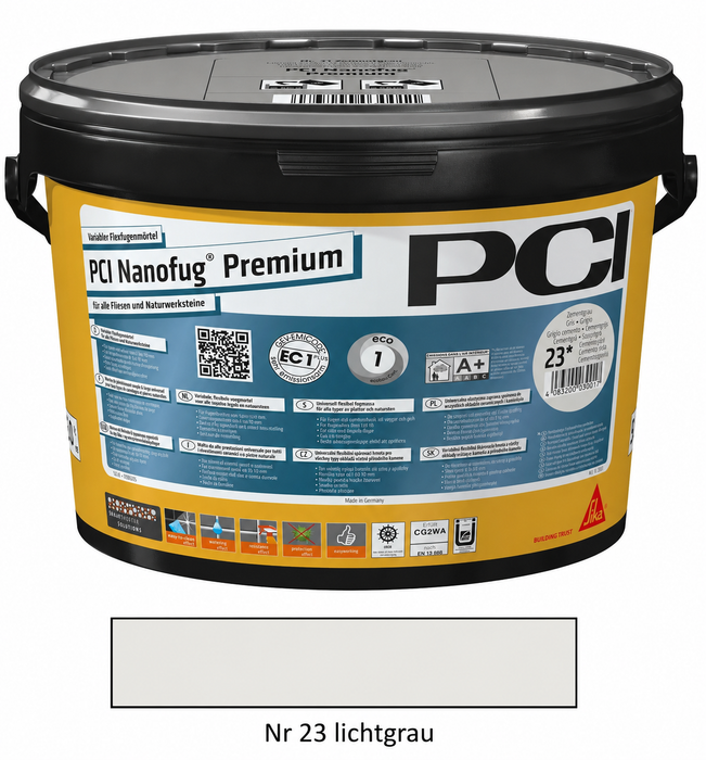 PCI Fugenmasse Nanofug Premium Lichtgrau Nr.23 5kg