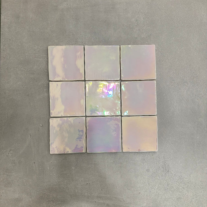 Vincia Hologramm kwadratowa płytka ścienna muszla 10 cm x 10 cm