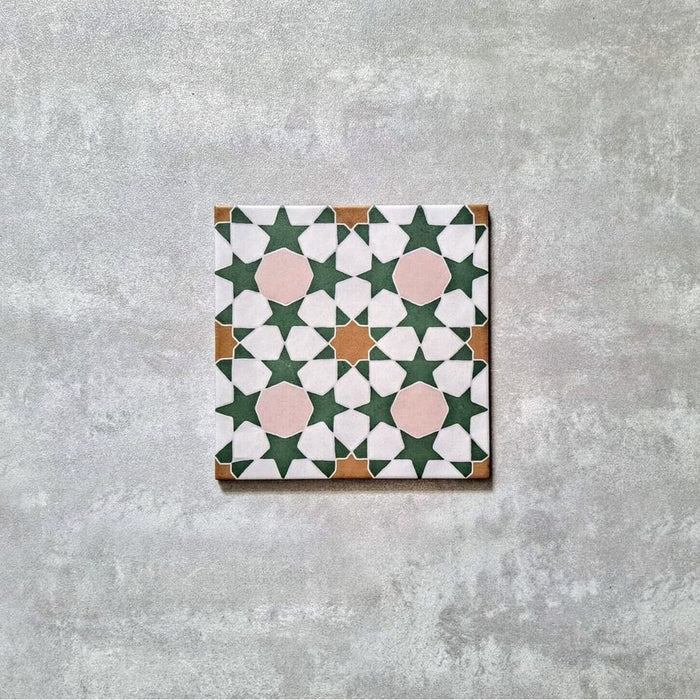 ÉCHANTILLON DE CARRELAGE ENTIER Kuba Tanane Carreau marocain 20cm x 20cm