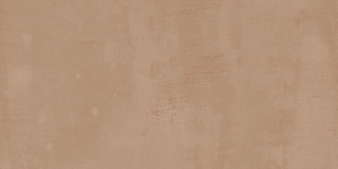 PROBĂ DE FAIANȚĂ TĂIATĂ Esențial Concret Teracotă MAT 60cm x 120cm