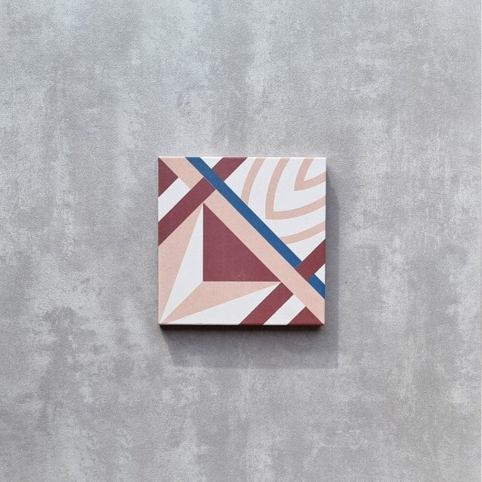 Kuba Rose Étoile Carreau 20 x 20cm