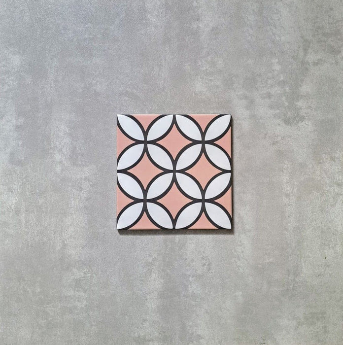 Kasbah Petulia Rosa porcelánové dlaždice na stěnu a podlahu 20cm x 20cm