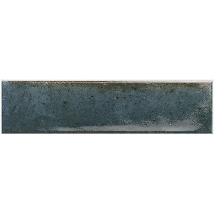 HELE TEGELSTAL Elazar Blauw Baksteen Glanzende Wandtegel 6cm x 25cm