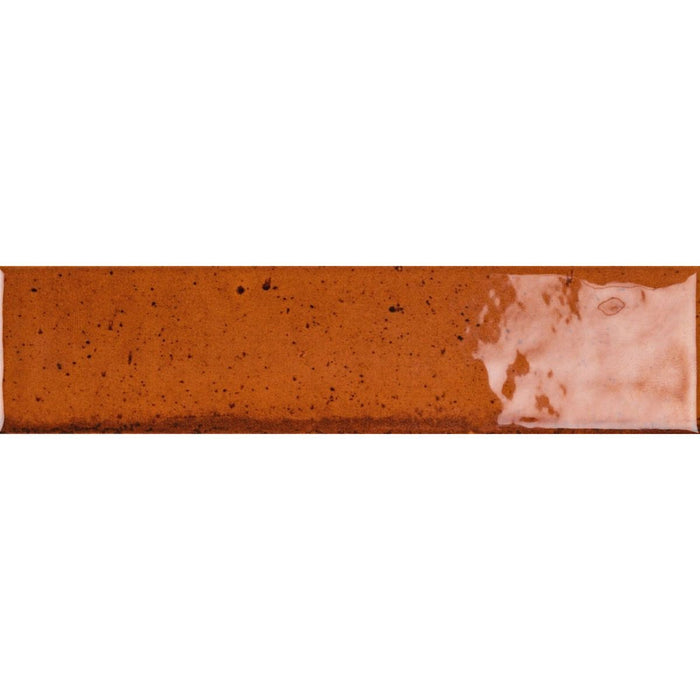 HELE FLISPRØVE Elazar Ocker Tegl Blank Veggflis 6cm x 25cm