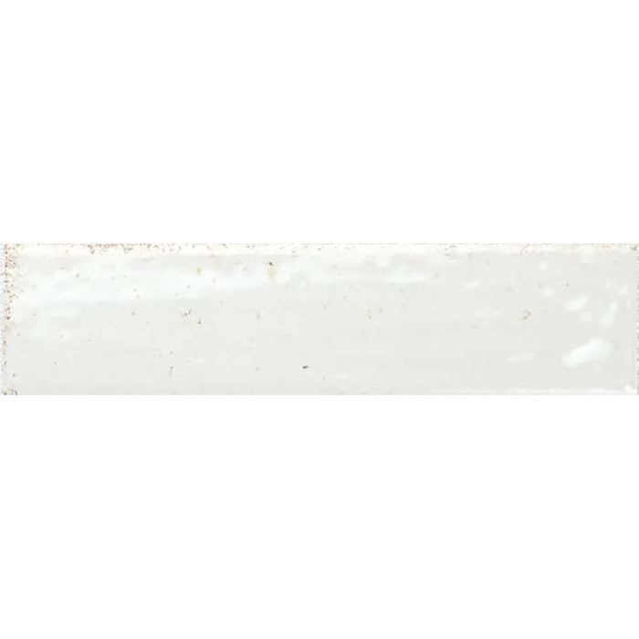 HELE TEGELSTAL Elazar Wit Baksteen Glanzende Wandtegel 6cm x 25cm