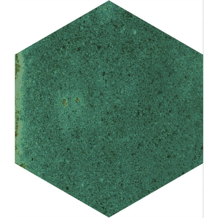 Elazar Olivgroen Hexagon Glanzende Porseleinen Wand- en Vloertegel 11,8 cm x 10,2 cm