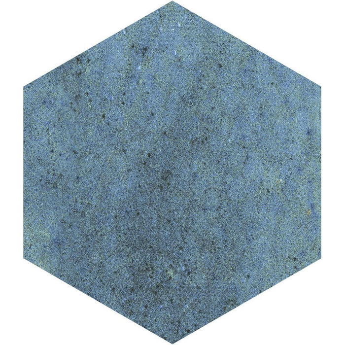Elazar Blau Hexagon Mat Porselein Wand- en Vloertegel 11,8 cm x 10,2 cm