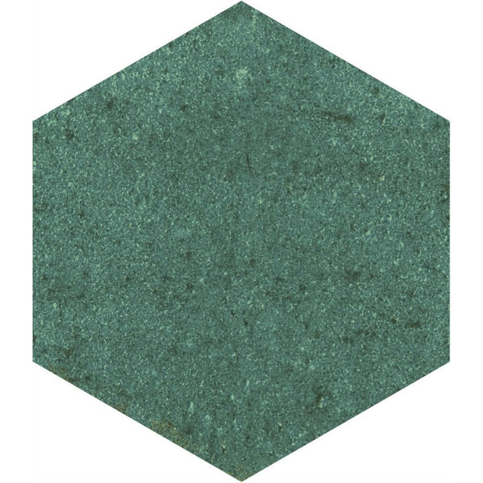 Elazar Olivzöld Hatszögletű Matt Porcelán Fal- és Padlólap 11,8 cm x 10,2 cm