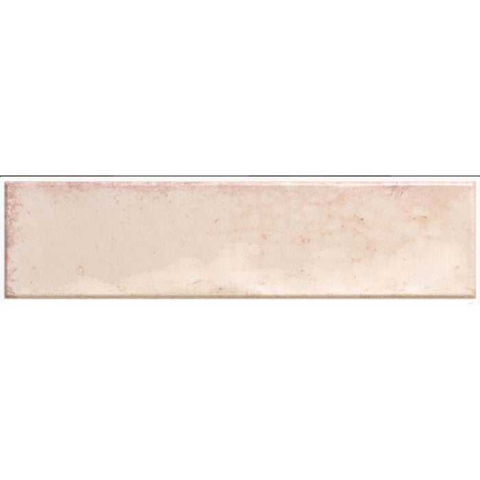 HELE TEGELSTAL Elazar Rosa Baksteen Glanzende Wandtegel 6cm x 25cm