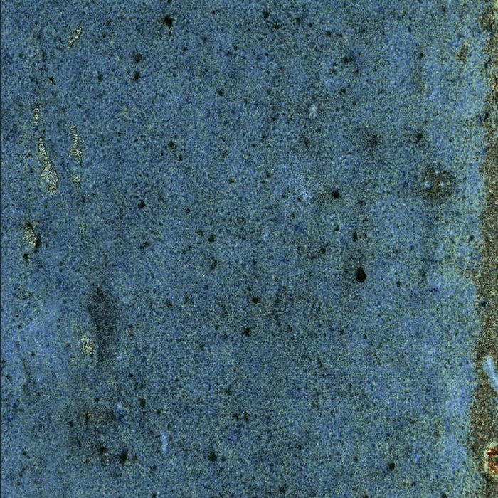 Elazar Blau | Glänzende Quadrat-Fliese | 10cm x 10cm