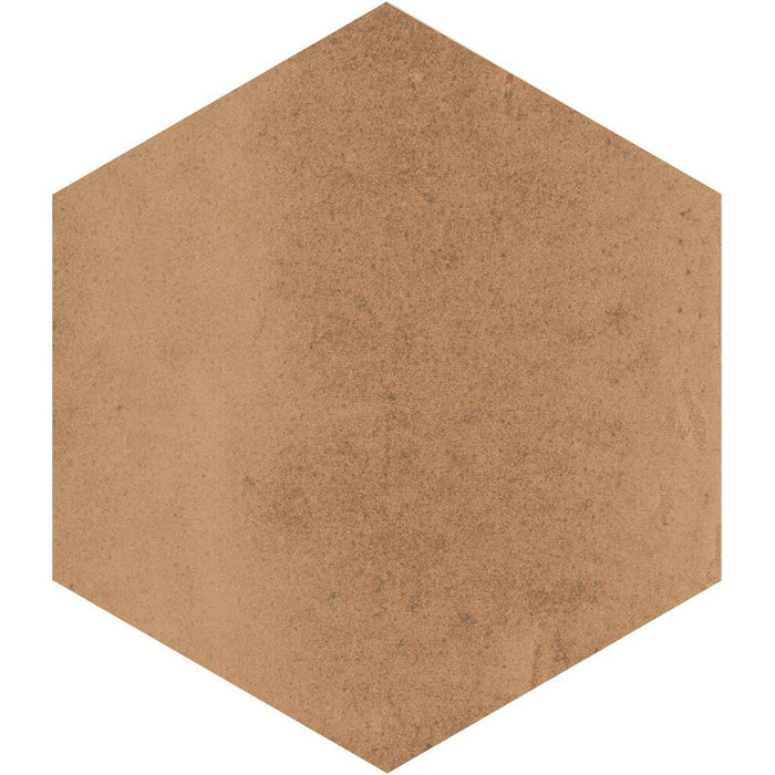 Elazar Ocker Hexagon Matt Porselen Vegg- og Gulvflis 11,8 cm x 10,2 cm