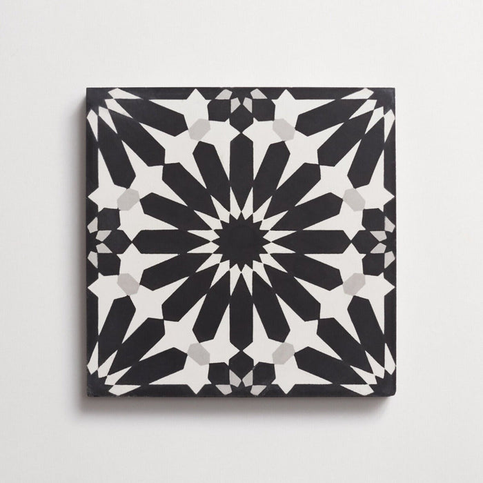 Fez Schwarz | Marokkanischer Stil | 20cm x 20cm