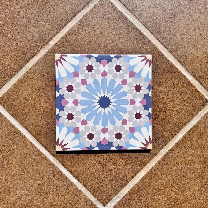 GANZE TEGELSTAAL Fez Mini Messe | Marokkaanse stijl | 15cm x 15cm