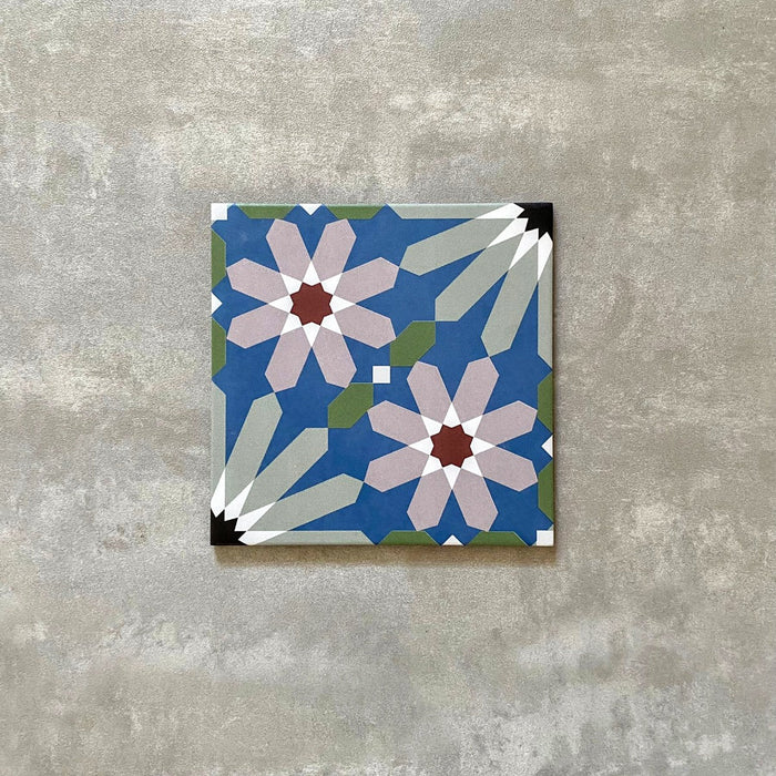 GANZE FLIESENPROBE Fez Artisan | Marokkanischer Stil | 20cm x 20cm