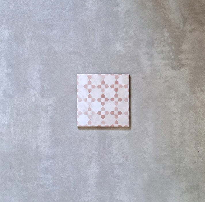 GANZE FLIESENPROBE Berber Mequinez MINI Rosa 15cm x 15cm