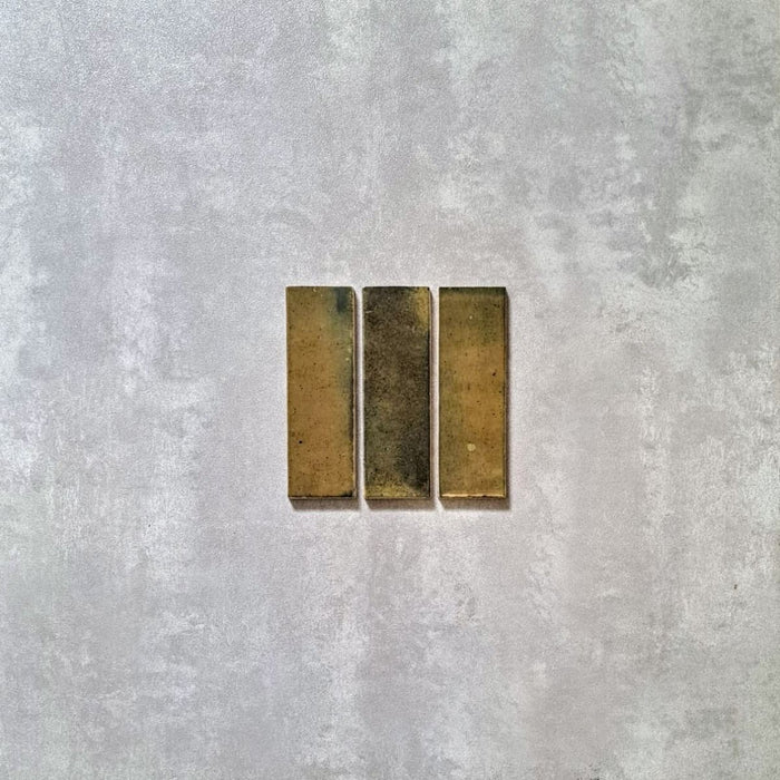 Saigon Brick Olivgrønn blank veggflis 5,1 cm x 16,1 cm