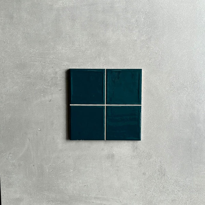 Patisserie Quadrat | Petroleumblau | Seidenglanz | 20cm x 20cm