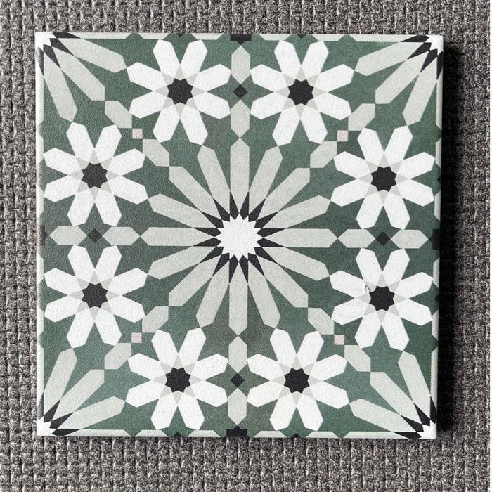 GANZE FLIESENPROBE Fez MINI Orchidee Marokkanische Fliese 15cm x 15cm