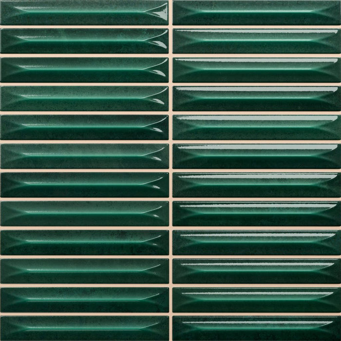 Nireobi 3D-Decoração | Azulejo de Parede Verde Musgo