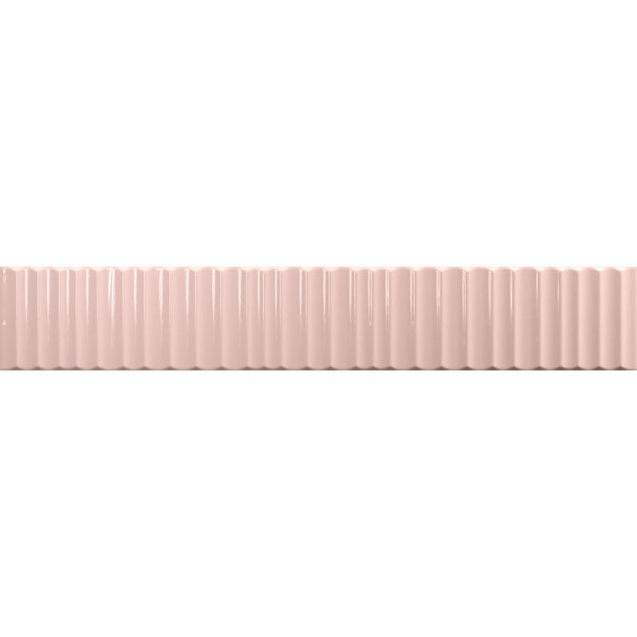 Pastellfliese | Glanz | DEKOR | Rosa | 5cm x 30cm