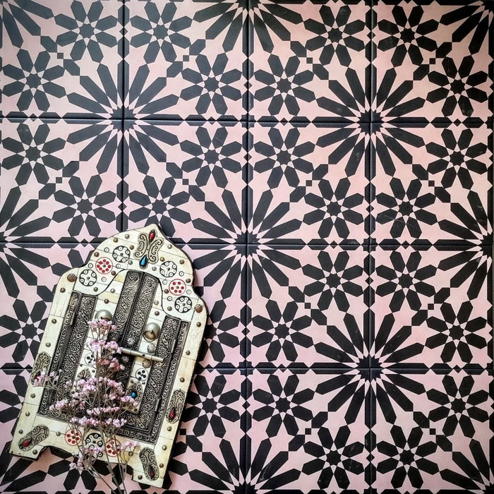 Fez Rosa Pembe | Marokkanischer Stil | 20cm x 20cm