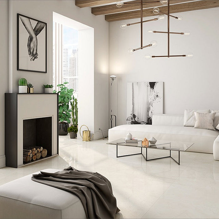 Pomero Matt Marmor HEIß Wand- und Bodenfliese 60 cm x 120 cm