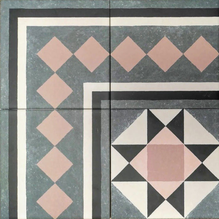 HELE TEGELSTAL Richmond Manor Randtegel 20cm x 20cm