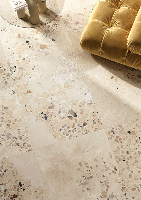 Riminy Sand 20 mm dicke | Cosmo-Steinfliesenplatten für den Außenbereich | 60 cm x 120 cm