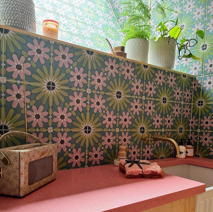 Fez Sommer | Marokkanischer Stil | 20cm x 20cm