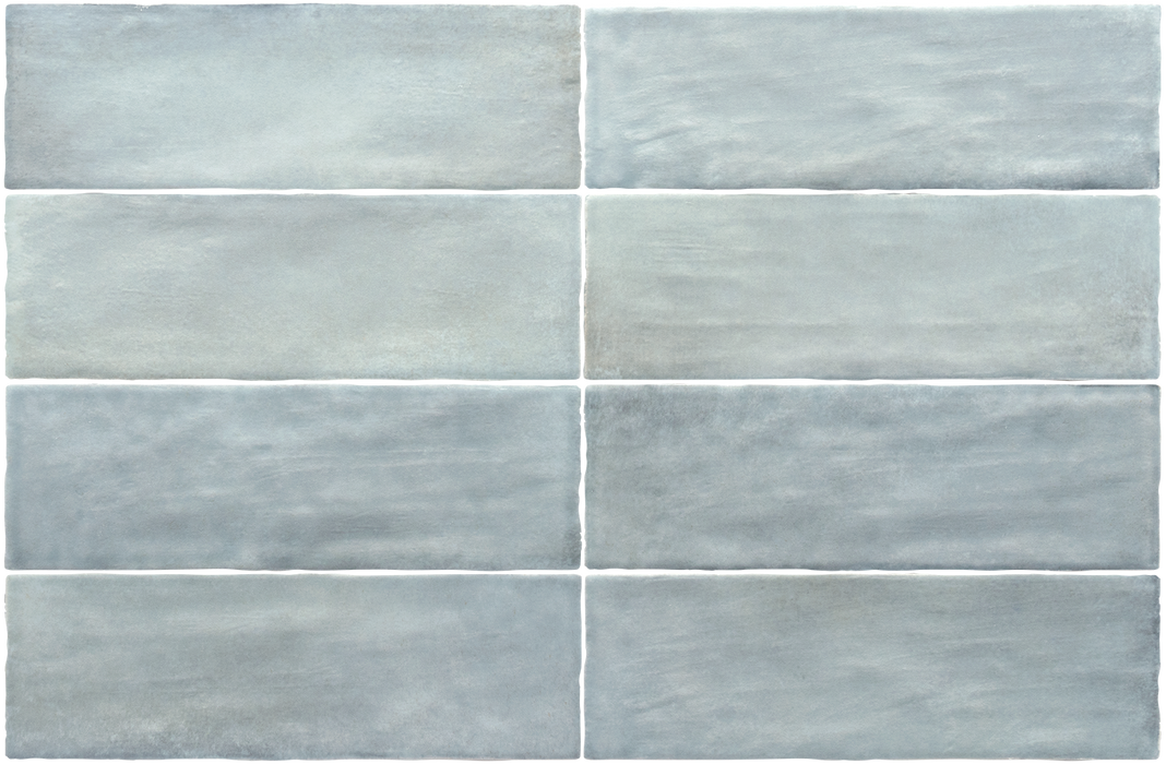 Zellige Wolkenblau MATT  Ziegel | Marokkanisch | 6,5 cm x 20 cm