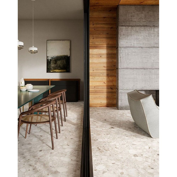 Venezianisch Elfenbein Matt | Terrazzofliese | 60cm x 120cm