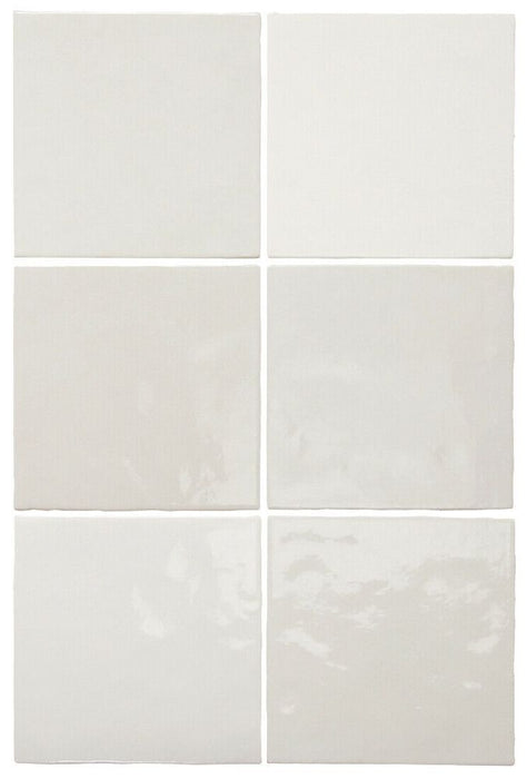 HELE TEGELSTAL Zellige Wit | Vierkant Marokkaans | 13,2 cm x 13,2 cm