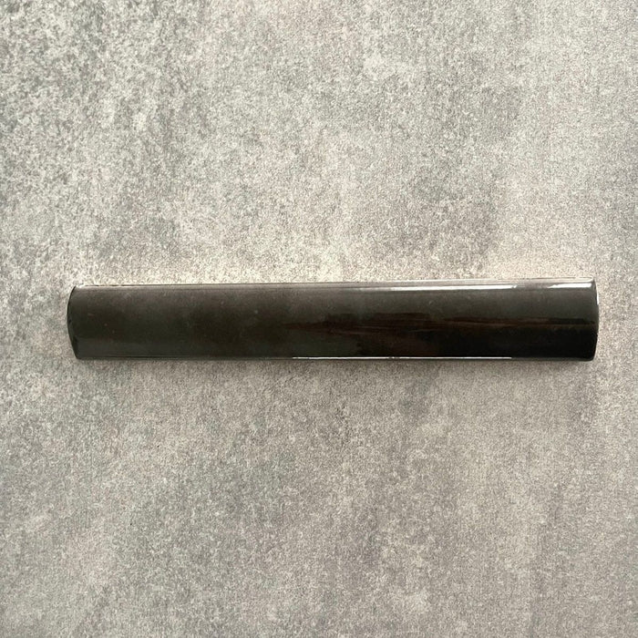 HELE TEGELSTAL Zellige Zwarte Randtegel 3cm x 20cm